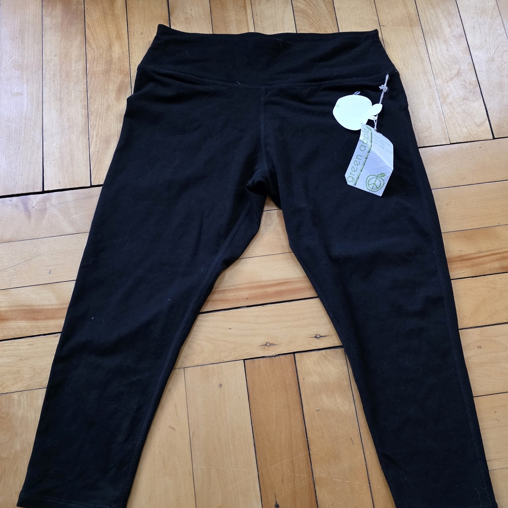 Green Apple Black Women's Leggings